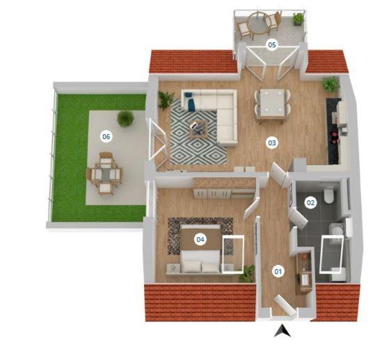Traumhafte neue Dachterrassenwohnung am Soyener See Exterior foto