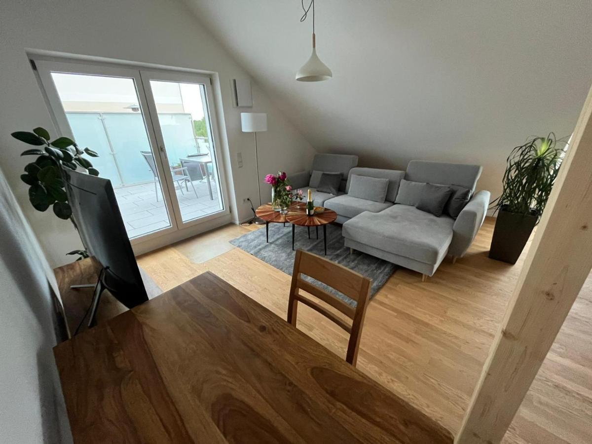 Traumhafte neue Dachterrassenwohnung am Soyener See Exterior foto
